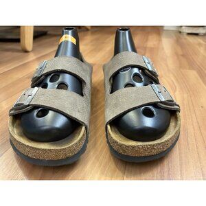 Birkenstock Milano Sandal Size 43 US 10 Men’s Brown Whale Nubuck Leather